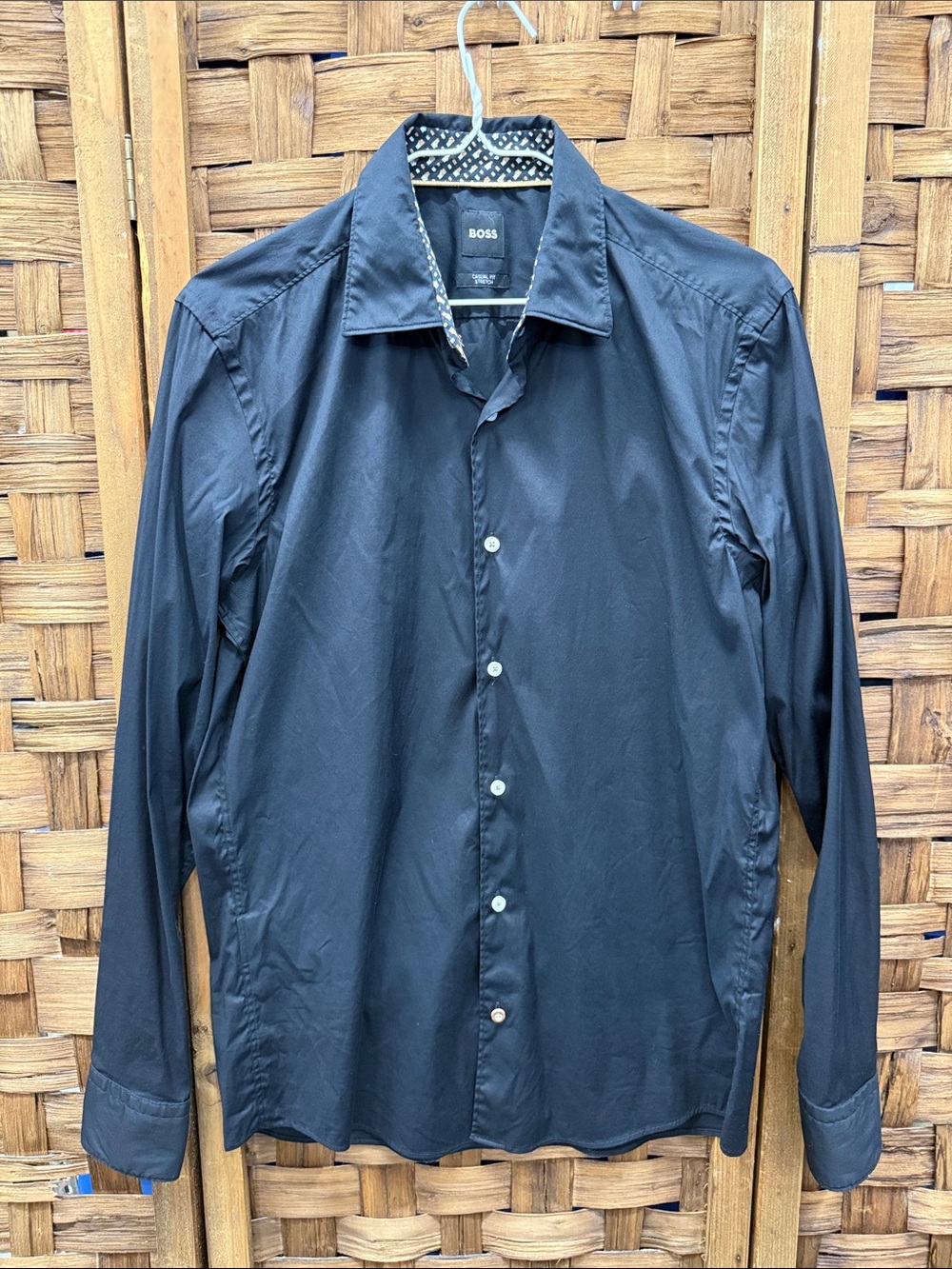 BOSS Black Men's Long-Sleeve Button-Down Shirt